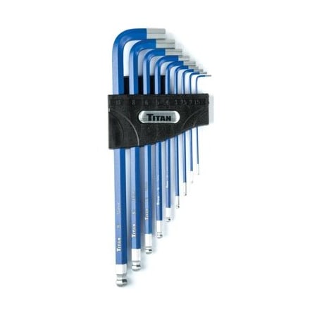 Titan HEX KEY METRIC 9PC SET NON SLIP TL12714
